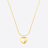 SNAKE HEART NECKLACE