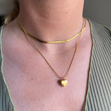 SNAKE HEART NECKLACE