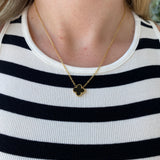 NECKLACE+EARRINGS BLACK
