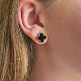 NECKLACE+EARRINGS BLACK