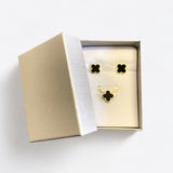 NECKLACE+EARRINGS BLACK