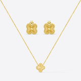 NECKLACE+EARRINGS GOLD