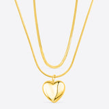 SNAKE HEART NECKLACE