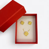 NECKLACE+EARRINGS GOLD
