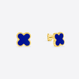 NECKLACE+EARRINGS DARK BLUE