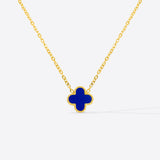 NECKLACE+EARRINGS DARK BLUE