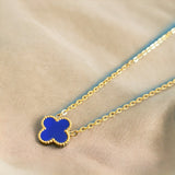 NECKLACE+EARRINGS DARK BLUE