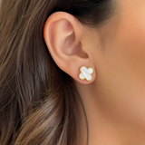 OGRLICA+NAUŠNICE BIJELA