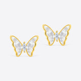 OGRLICA+NAUŠNICE BUTTERFLY